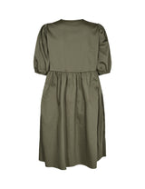 LEVETE ROOM ISLA SOLID 89 DRESS ARMY