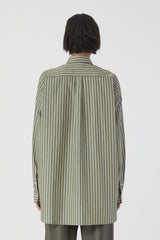 CLOSED LONG STRIPE BLOUSE ARMY GREEN