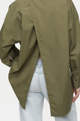 CLOSED open back blouse army