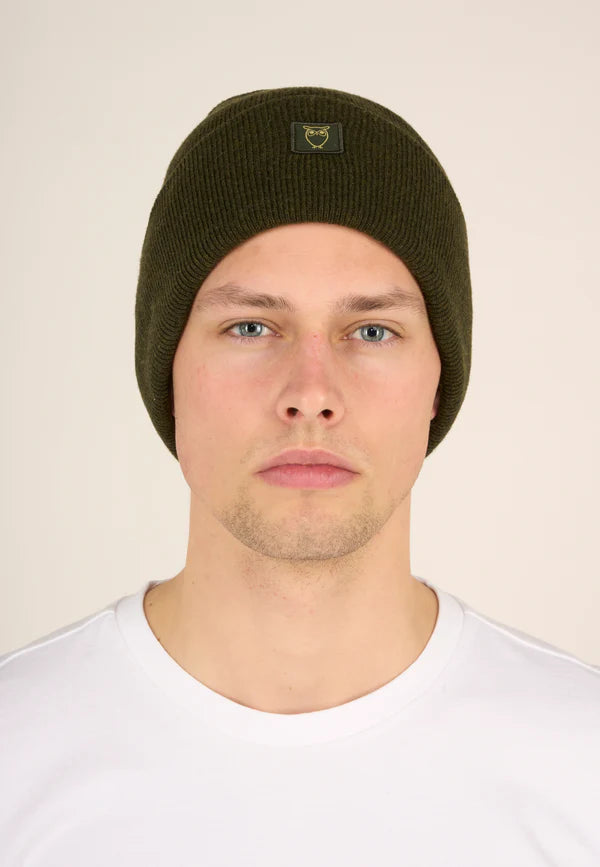 KNOWLEDGE COTTON APPAREL DOUBLE LAYER WOOL BEANIE