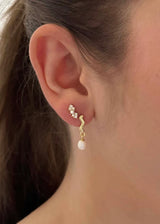 NUNI COPENHAGEN lisbeth earring white