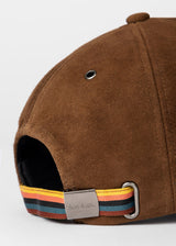 PAUL SMITH BROWN SUEDE LEATHER CAP