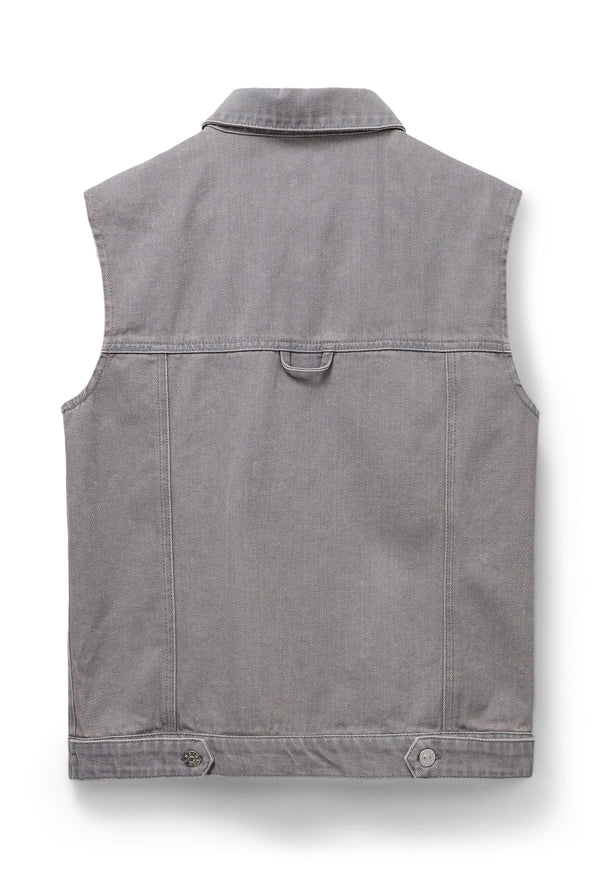 BLANCHE argile-BL denim waistcoat grey