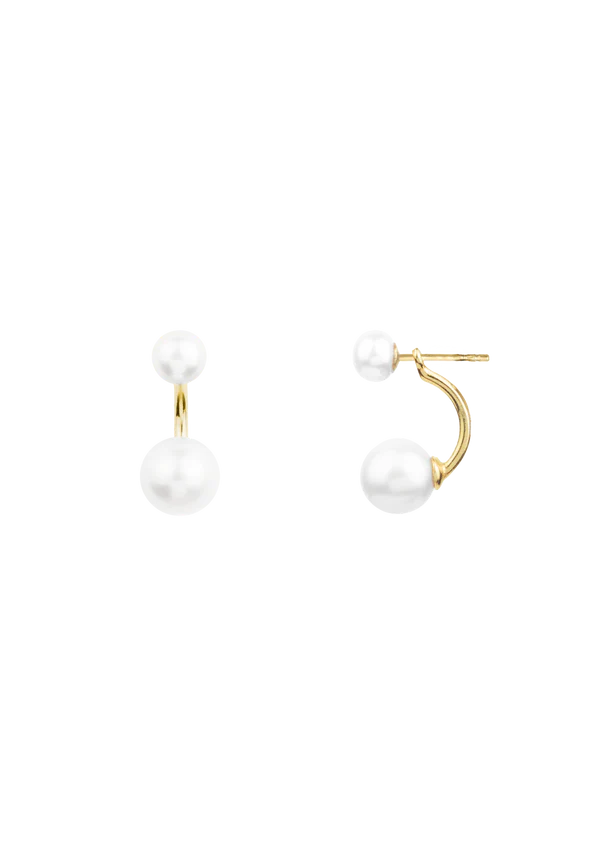 HOUSE OF VINCENT venus arch earrings gilded