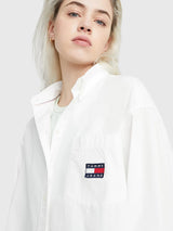 TOMMY JEANS TJW SUPER O.SIZED SHIRT WHITE