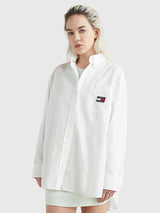 TOMMY JEANS TJW SUPER O.SIZED SHIRT WHITE