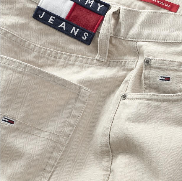 TOMMY JEANS TJW CLAIRE HR WIDE HERRINGBONE